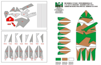 A4/V-2 Airbrush mask Gezackt /Ragged camouflage