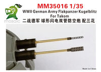 German WWII Army Flakpanzer Kugelblitz Barrels (for Takom Kits)