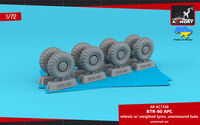 BTR-80 APC wheels w/ weighted tyres KI-80NRETOOLED SET - Image 1