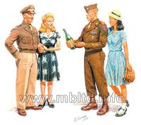 Europe 1945 - 2 GI Joes with females - Image 1